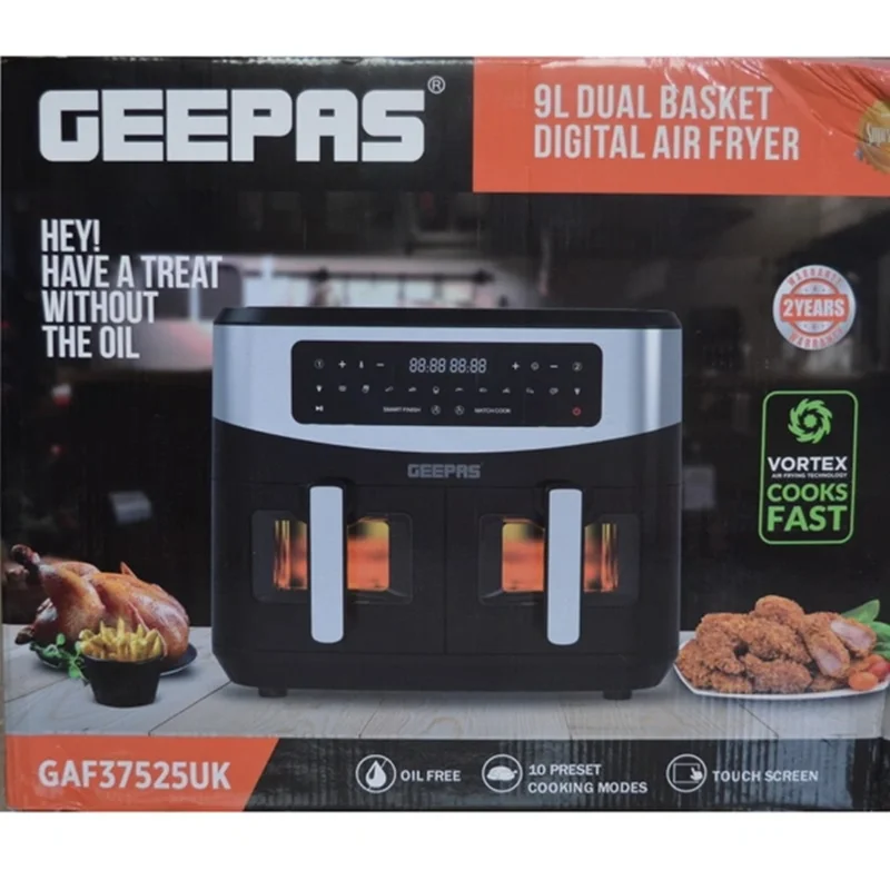 سرخ کن دوقلو 9 لیتری جیپاس مدل GAF37525 {اصلی}