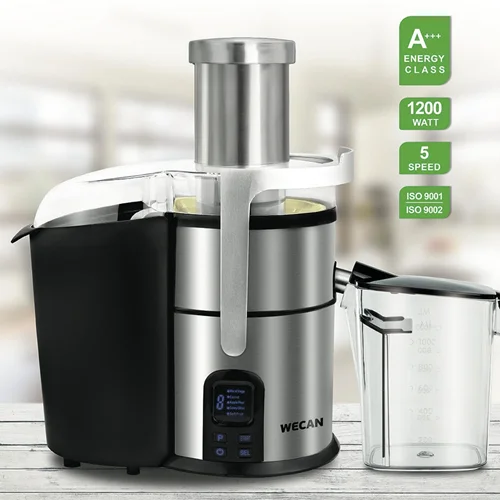 آبمیوه گیری تیغه تیتانیوم حرفه ای ویکن WECANFRUITJUICER-WFJ5011